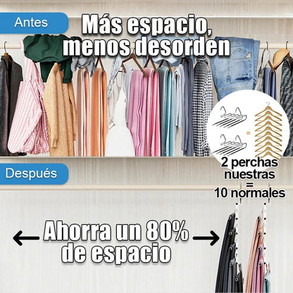 Percha Organizadora 5 en 1 de Acero Inoxidable