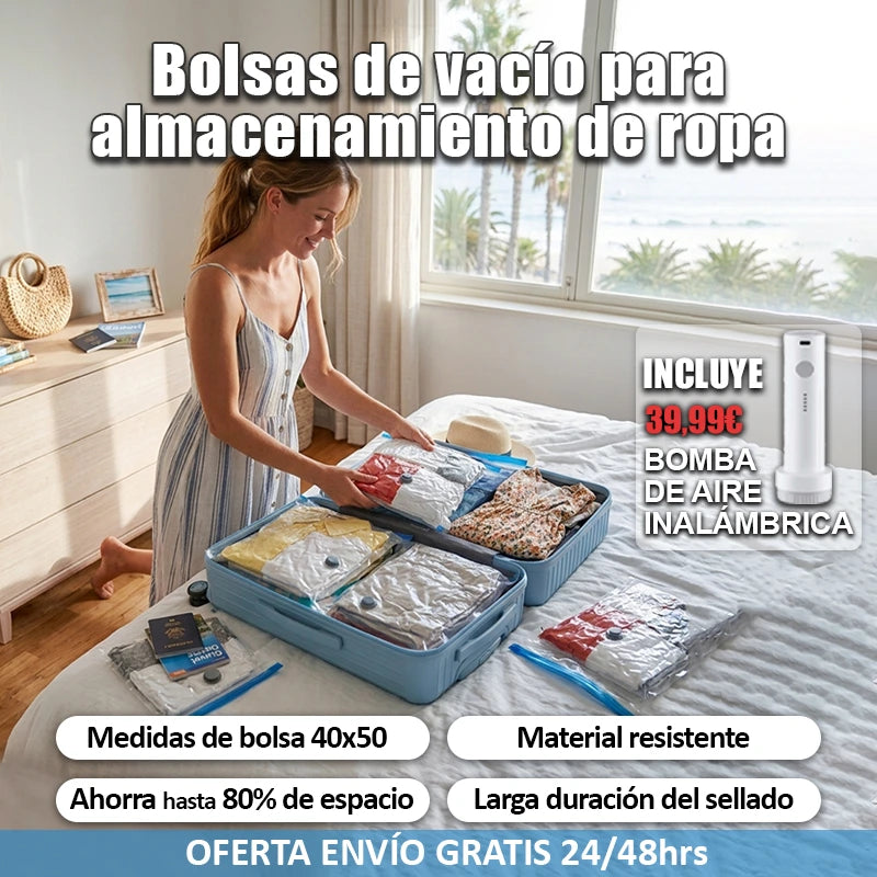 Bolsas de vacío para almacenamiento de ropa - Nuvarium