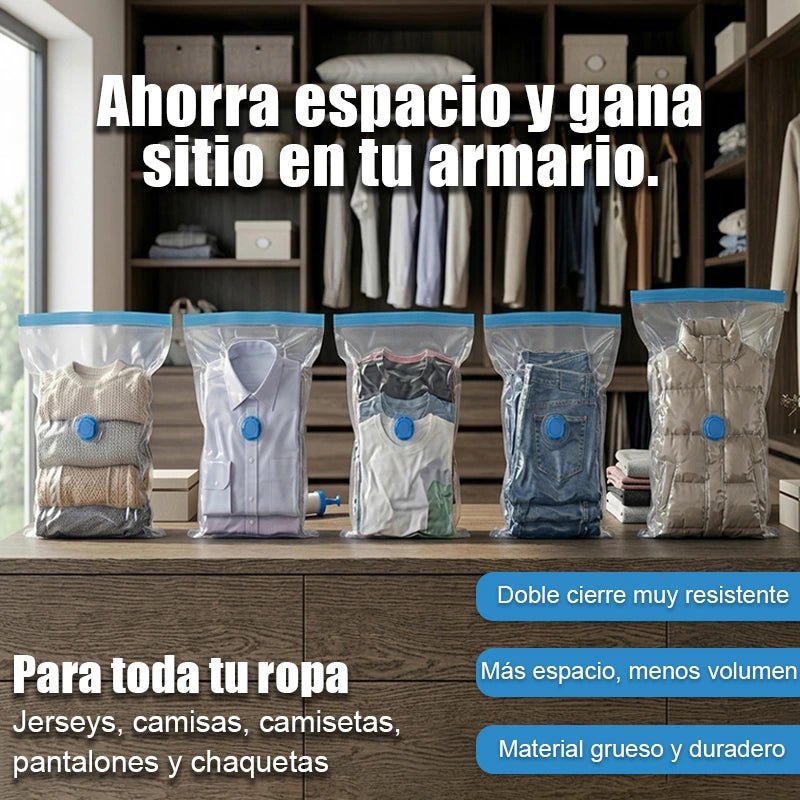 Bolsas de vacío para almacenamiento de ropa - Nuvarium