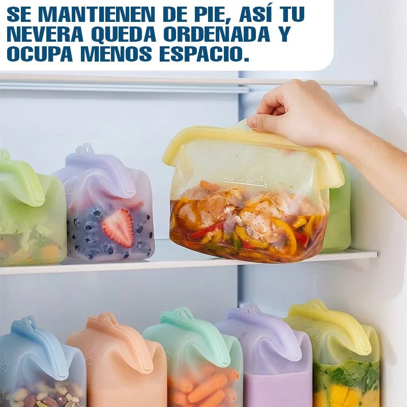 Bolsa de silicona (1L) Eco-reutilizable - Nuvarium