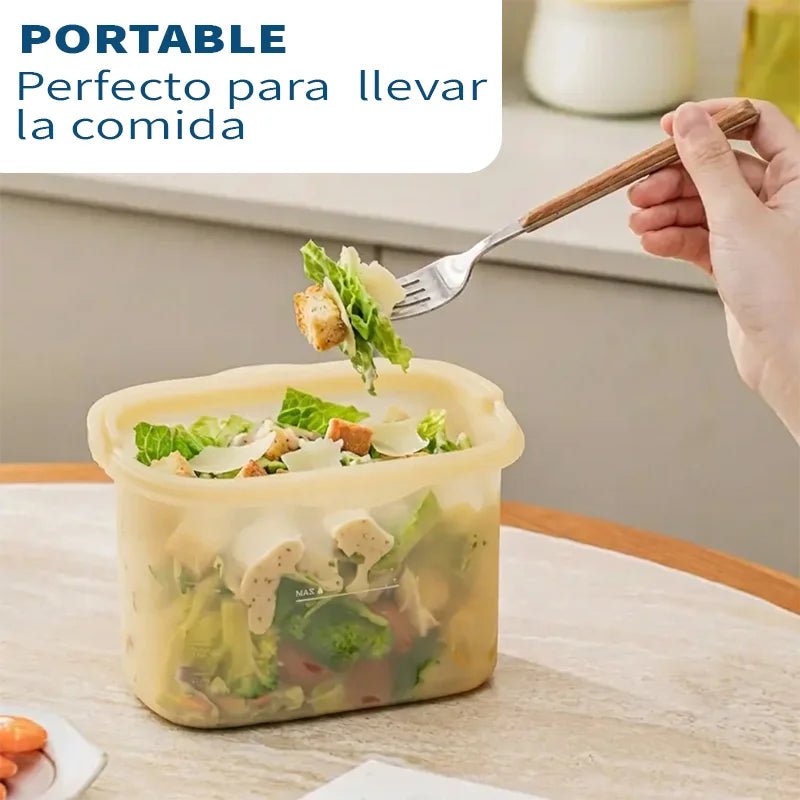 Bolsa de silicona (1L) Eco-reutilizable - Nuvarium