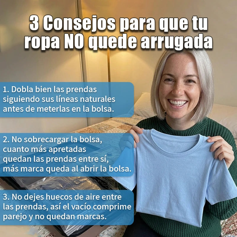 Bolsas de vacío para almacenamiento de ropa