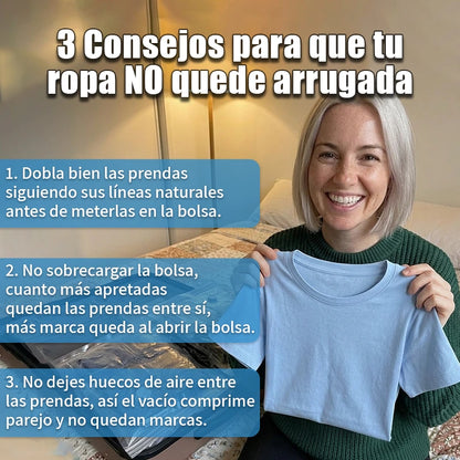 Bolsas de vacío para almacenamiento de ropa