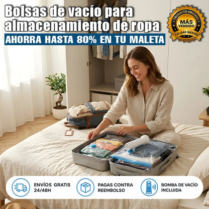 Bolsas de vacío para almacenamiento de ropa - Nuvarium