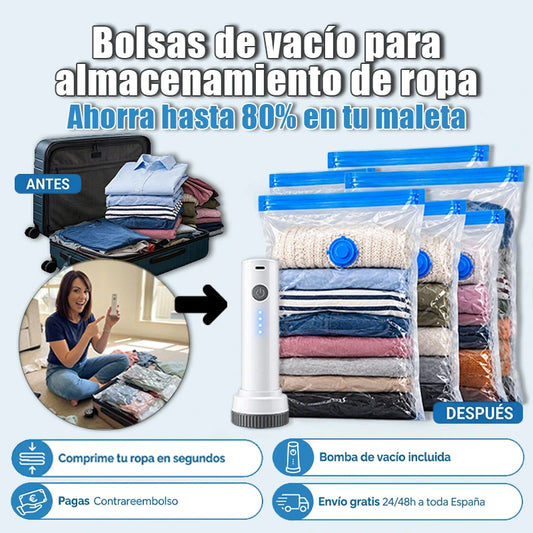 Bolsas de vacío para almacenamiento de ropa - Nuvarium