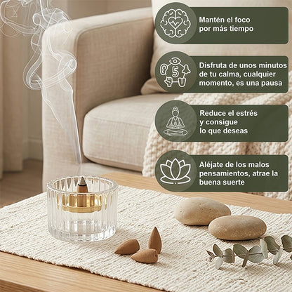Incienso natural para relajación y bienestar